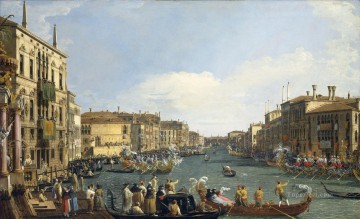 大運河のレガッタ ベネチアン ヴェネツィア カナレット Oil Paintings